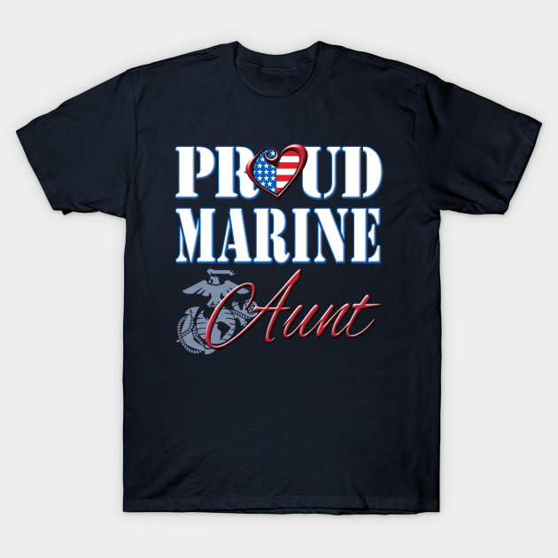 proud marine aunt shirt