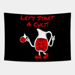 Let’s Start A Cult Red Tapestry