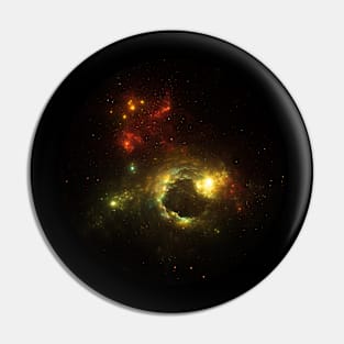 Fiery Space Vortex Pin