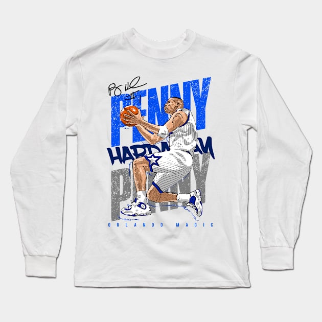 Penny Hardaway Nba Basketball Long Sleeve T-Shirt Tee