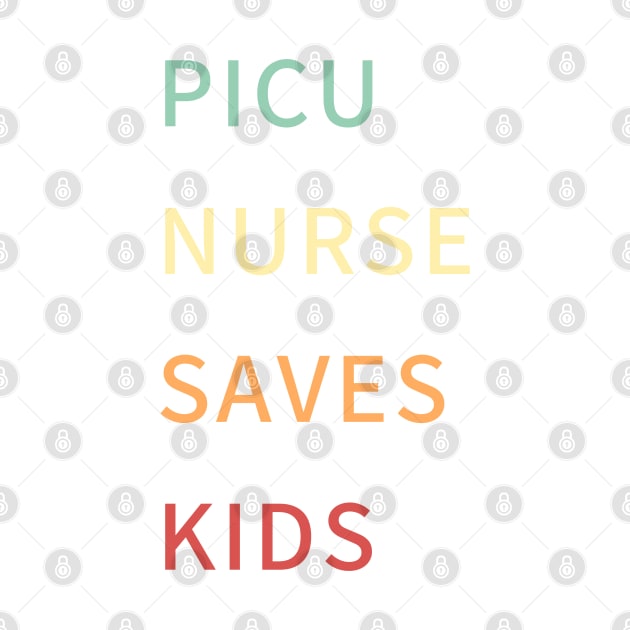 picu nurse! retro colours typographic design by rock-052@hotmail.com