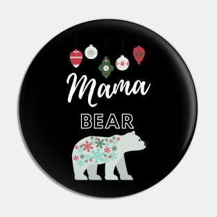 Christmas Theme Polar Mama Bear Pin