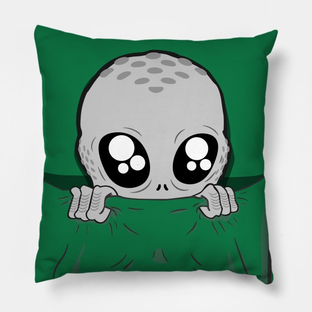 Pocket Alien Pillow by deancoledesign