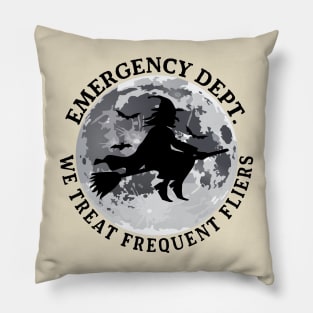 ER Nurse Halloween Emergency Room Dept Nurse Tech ED Rn Fall Pillow