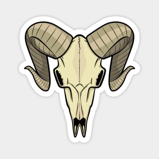 Old School Goat Skull Magnet