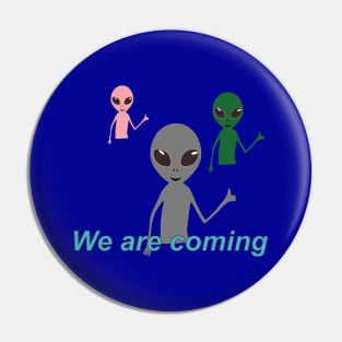 aliens showing "like" gesture Pin