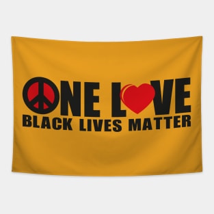 One Love Black Lives Matter Tapestry