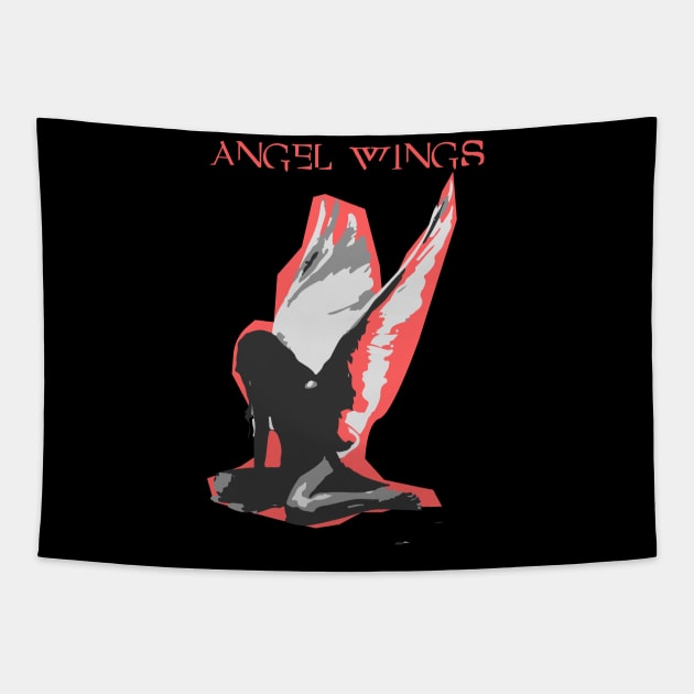 angel wings Tapestry by vellouz55