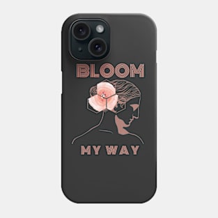 Bloom My Way Out of the Dark Burnt Coral Phone Case