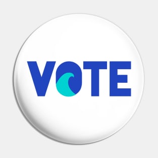 VOTE For The Climate Turn Out Blue Democratic Independent Voters for the Ocean Earth Pin