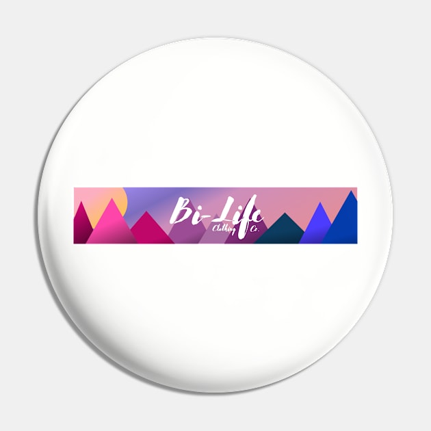 Bi-Life Mountain Range Pin by BiLifeClothingCo