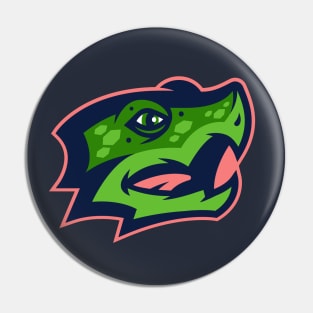 Fierce Competition Ahead: Angry Snapping Turtle Sports Mascot T-shirt for All Sports Fans Pin