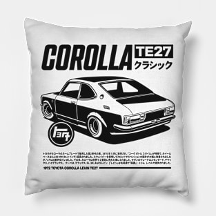 Corolla TE27 Black & White Pillow