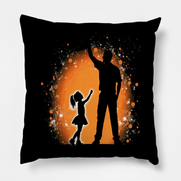 Cheerleading Fathers Day Pillow by JH Mart