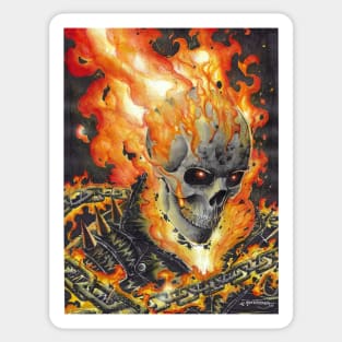 Fire Ghost Rider Biker Skull Custom Name All Over Print Baseball