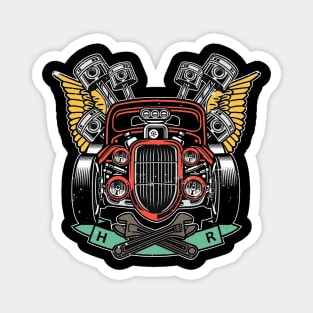 Hot Rod Classic Car Retro Magnet