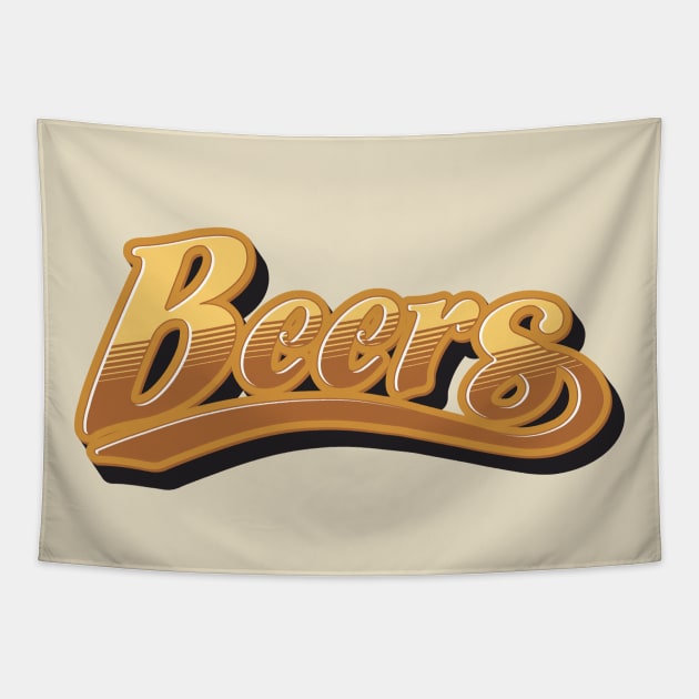 Beers Logo Tapestry by jonah block