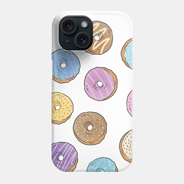 Donut Party Phone Case by Sasha Banana 