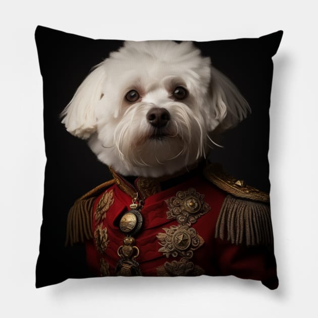 Maltese Dog General Pillow by Origami Studio