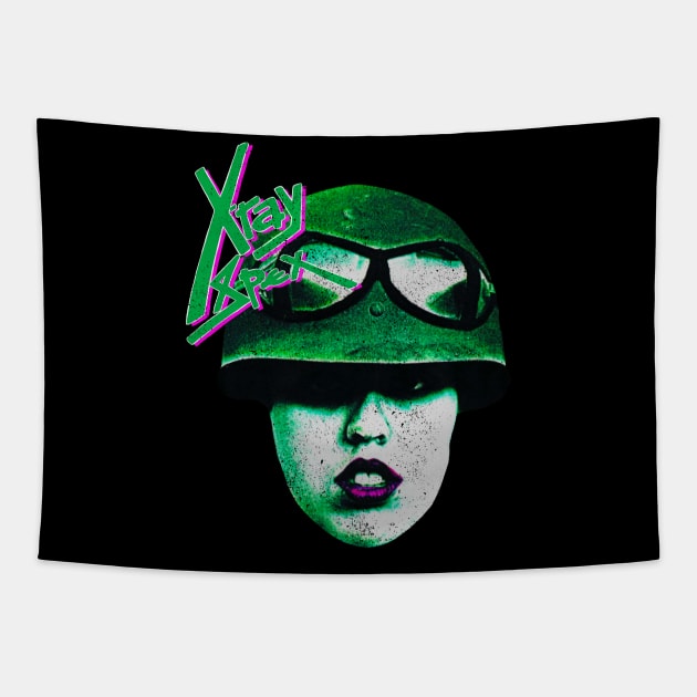 Retro X-ray spex poly styrene tribute Tapestry by Polaroid Popculture