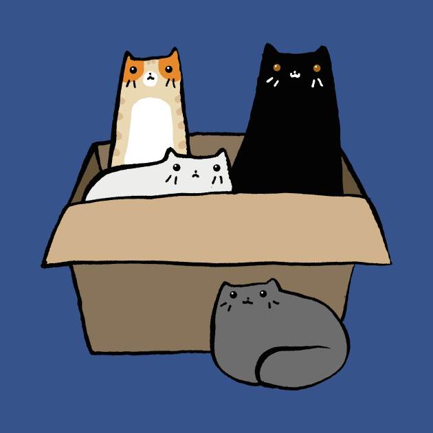 Cats in a Box by saradaboru