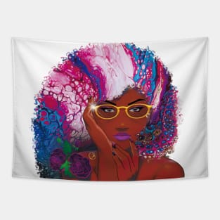 Galaxy Girl Rose Tapestry