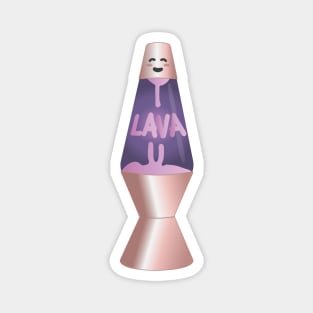 Lava Lamp Rose Gold | Aesthetic Valentine's Day Gift Magnet