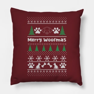 Merry Woofmas for  Dog Lovers Pillow