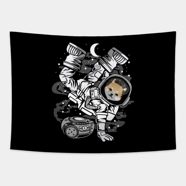 Hiphop Astronaut Dogelon Mars Coin To The Moon Crypto Token Cryptocurrency Wallet Birthday Gift For Men Women Kids Tapestry by Thingking About