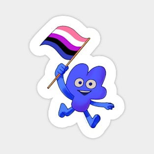 Genderfluid Pride Flag Four! Magnet