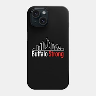 Buffalo Strong New York Skyline Graphic Pray For Buffalo Phone Case