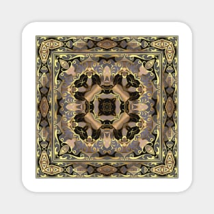 Arabic ornate square pattern Magnet