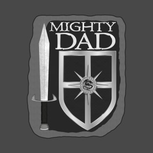 Mighty Dad Sword and Shield T-Shirt