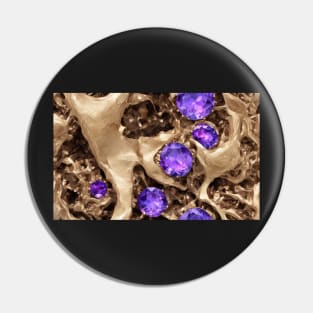 Seamless Amethyst Texture VI Pin