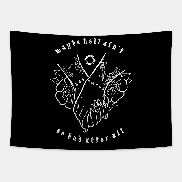 Bad Omens 8 Tapestry by Clewg