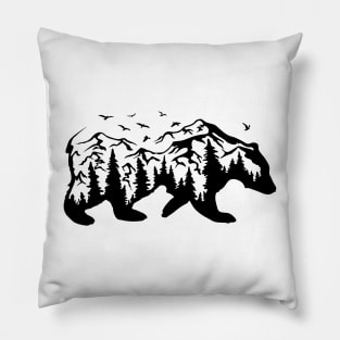 Mountain Bear Shirt, Mama Bear, Nature Shirt, Adventure Shirt, Hiking Shirt, Papa Bear, Christmas Gifts, Gift for Nature Lovers, Bear Pillow