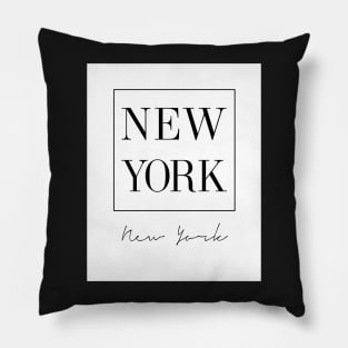 New York, City, Scandinavian, Nordic, Fashion print, Scandinavian art, Modern art, Wall art, Print, Minimalistic, Modern Pillow