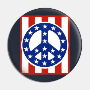 Peace in America Vintage Pin