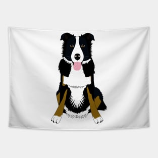 Cute dog Border Collie Tapestry