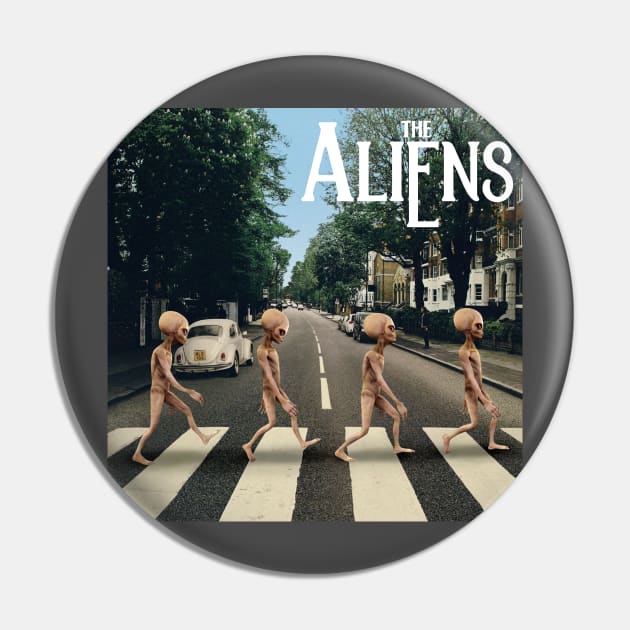 Aliens Abbey Road Pin by ArtBot