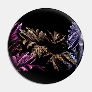 Blackberry Leaves Colorful Pin