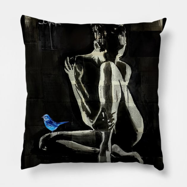 Tranquilities hope Pillow by Loui Jover 