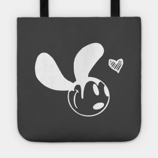 Oswald White Heart Graphic Tote