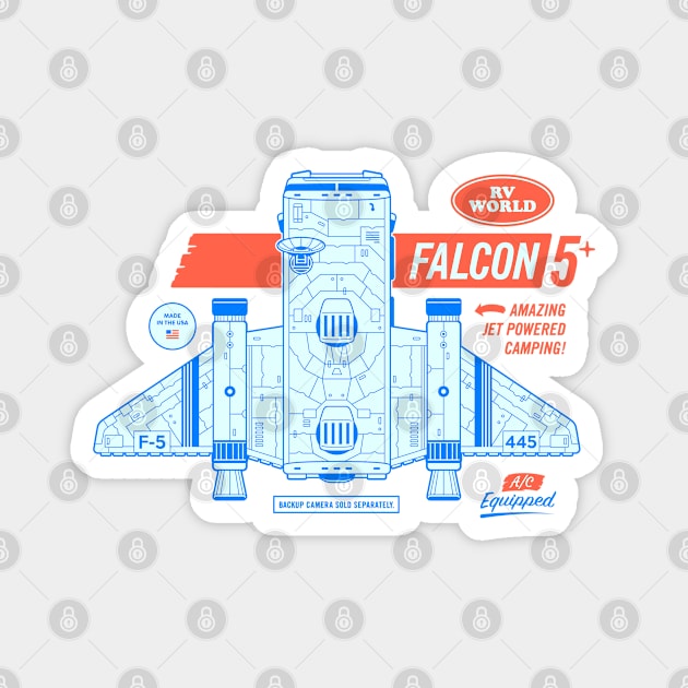 Falcon 5 Magnet by visualcraftsman