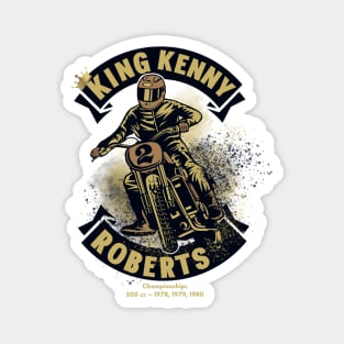 Motorcycle_Legend_King_Kenny_Roberts Magnet