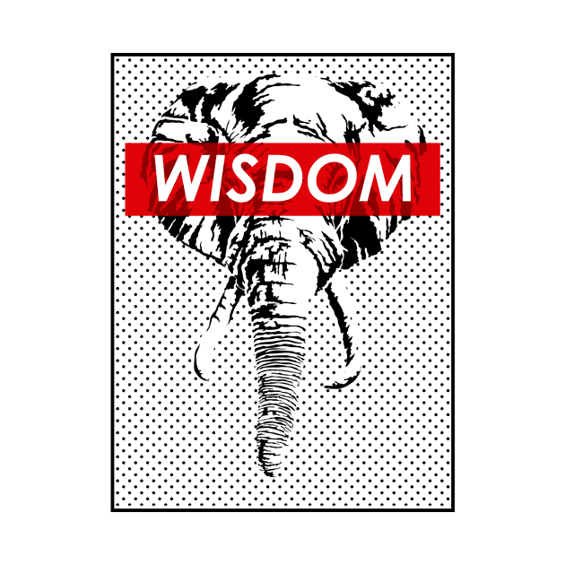 wisdom of elephant by BananaPrints