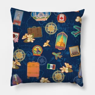 I Love To Travel! Pillow