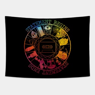 STATEMENT BEGINS OR STATEMENT  ENDS RAINBOW Tapestry