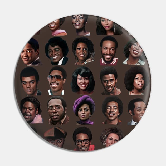 60s and 70s Black Music Pin by Art Simpson