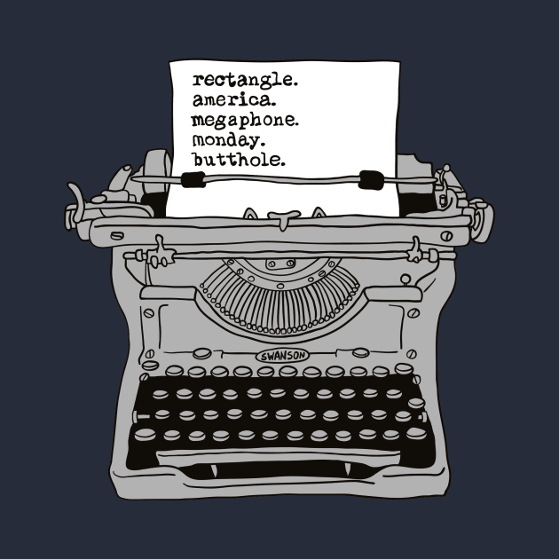 Ron Swanson Typewriter by urbanprey